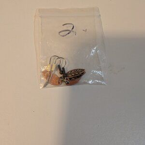 Leaf/Feather Fish Hook Earrings